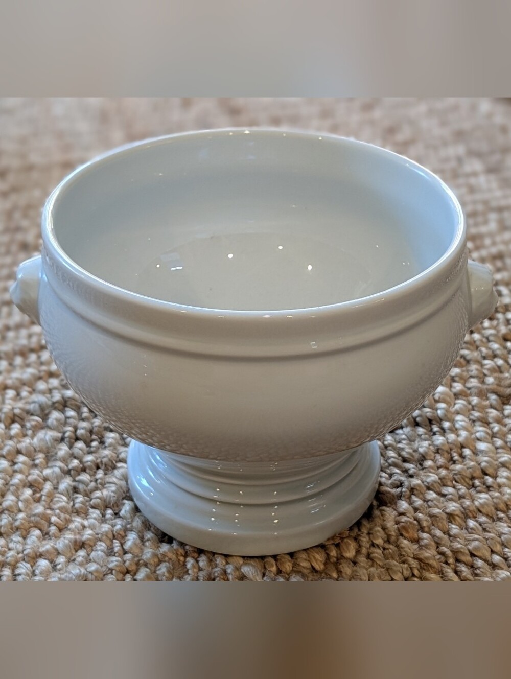 Vintage PILLIVUYT 1773 White Ceramic Large Serving Bowl